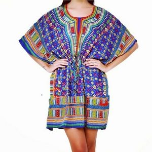 Multicolored Kaftan tunic boho top